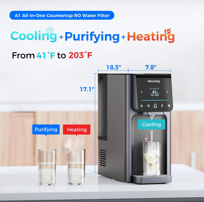 Waterdrop Reverse Osmosis Hot Cold Water Dispenser - WD-A1