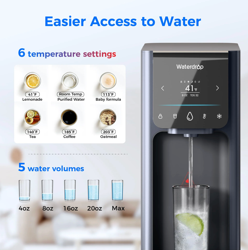 Waterdrop Reverse Osmosis Hot Cold Water Dispenser - WD-A1