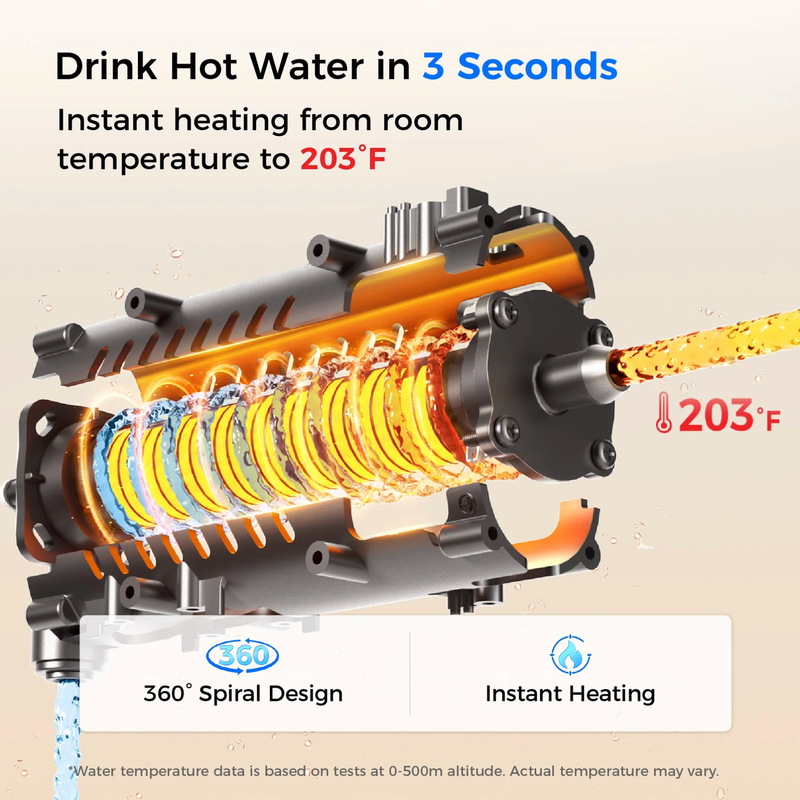 Waterdrop Reverse Osmosis Hot Cold Water Dispenser - WD-A1