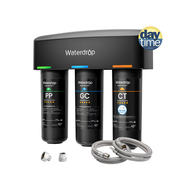 Waterdrop 3-stage Under Counter Direct Connect Filtration System - WD-TSA-10