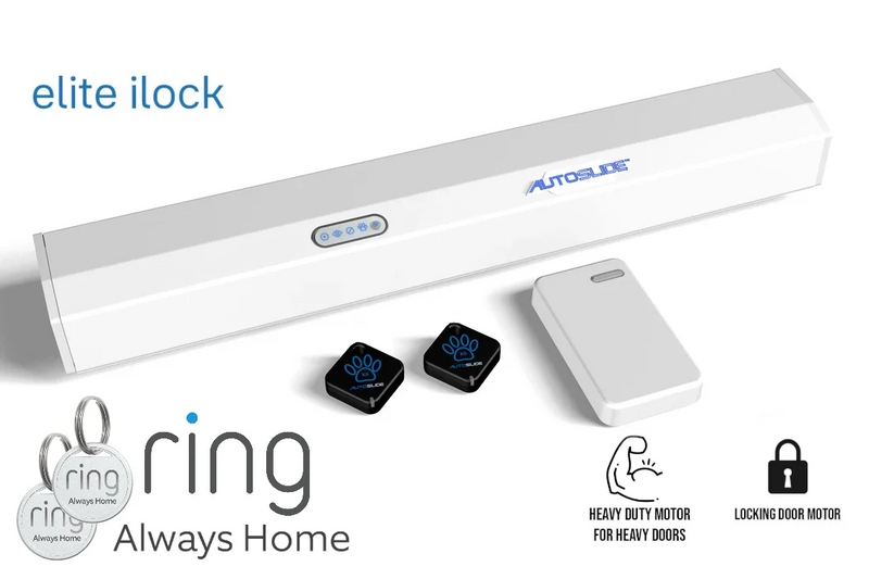 AutoSlide Elite iLock Smart Tag Pet Door System
