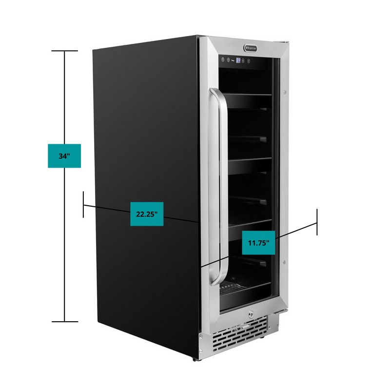 Whynter BBR-638SB 12 inch Built-In 60 Can Undercounter Stainless Steel Beverage Refrigerator