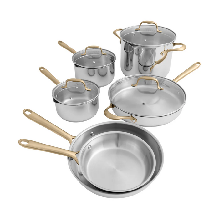 ZLINE 10-Piece Stainless Steel Non-toxic Cookware Set (CWSETL-ST-10)