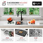 Stylish VERSA22 22" Workstation Single Bowl Undermount 16 Gauge Stainless Steel Kitchen Sink - S-622WK