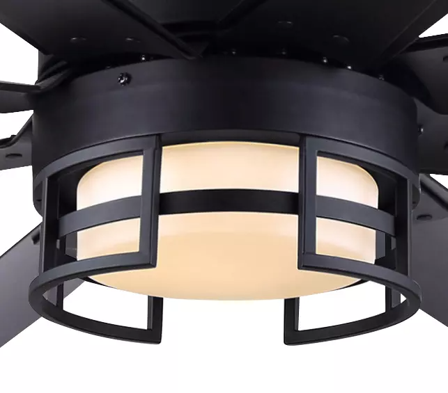 Canarm Ezra 72" Outdoor Ceiling Fan - CP72EZR8BK-W