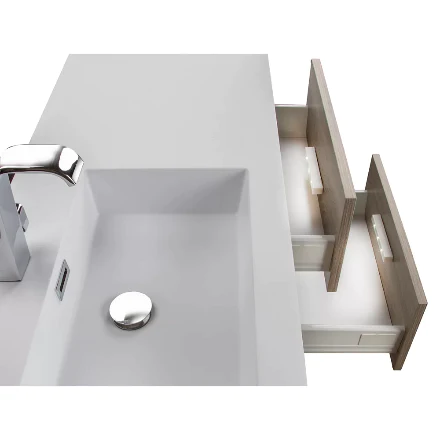 Cutler Kitchen & Bath Beachwood Collection DORATO 42 inch Wall Mount Modern Bathroom Vanity FV BW DORATO42