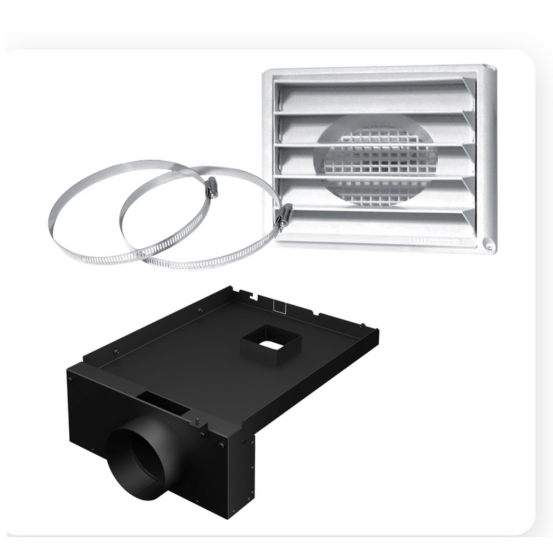 Drolet 5'' Fresh Air Intake Kit for Wood Stoves with legs