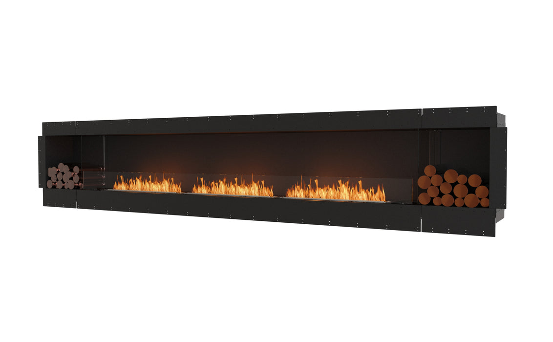 EcoSmart Fire Flex 158SS.BX2 Single Sided Fireplace Insert with 3 Burners and 2 Storage Boxes