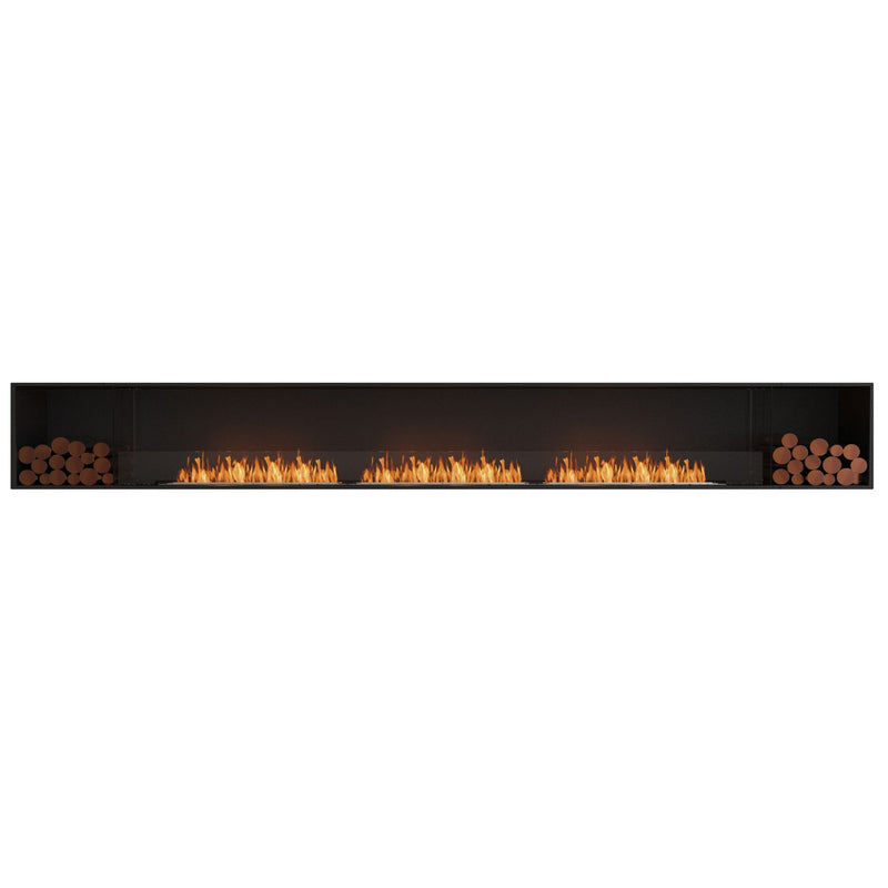 EcoSmart Fire Flex 158SS.BX2 Single Sided Fireplace Insert with 3 Burners and 2 Storage Boxes