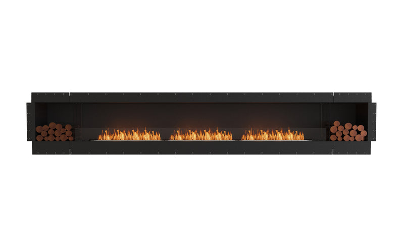 EcoSmart Fire Flex 158SS.BX2 Single Sided Fireplace Insert with 3 Burners and 2 Storage Boxes