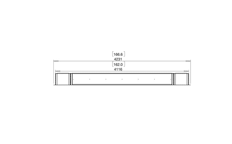 EcoSmart Fire Flex 158SS.BX2 Single Sided Fireplace Insert with 3 Burners and 2 Storage Boxes
