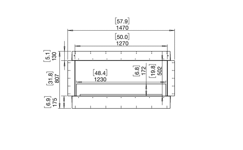 EcoSmart Fire Flex 50SS Single Sided Fireplace Insert