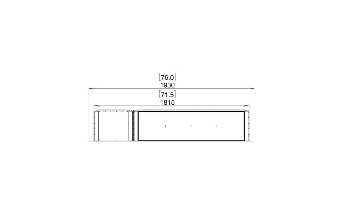 EcoSmart Fire Flex 68SS Single Sided Fireplace Insert with Storage Box