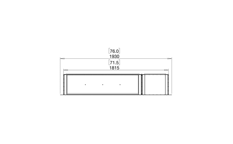 EcoSmart Fire Flex 68SS Single Sided Fireplace Insert with Storage Box