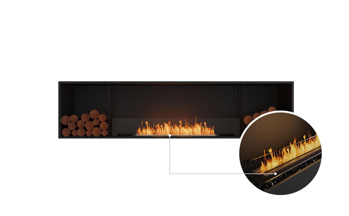 EcoSmart Fire Flex 86SS Single Sided Fireplace Insert with 2 Storage Boxes