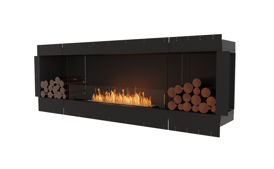EcoSmart Fire Flex 86SS Single Sided Fireplace Insert with 2 Storage Boxes