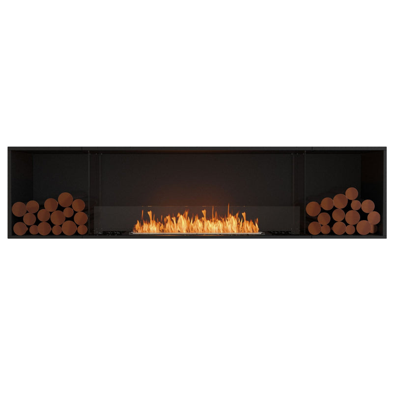 EcoSmart Fire Flex 86SS Single Sided Fireplace Insert with 2 Storage Boxes