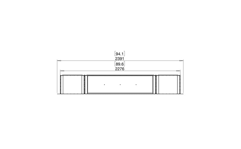 EcoSmart Fire Flex 86SS Single Sided Fireplace Insert with 2 Storage Boxes