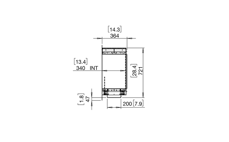 EcoSmart Fire Flex 86SS Single Sided Fireplace Insert with 2 Storage Boxes