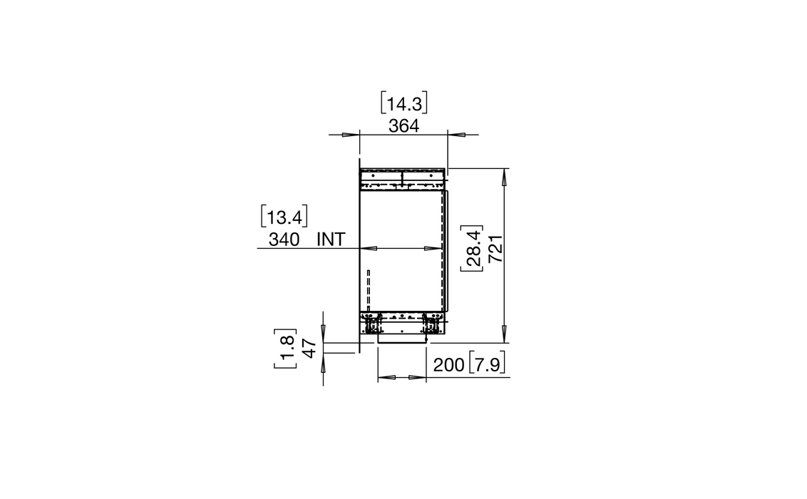 EcoSmart Fire Flex 68SS Single Sided Fireplace Insert with 2 Storage Boxes