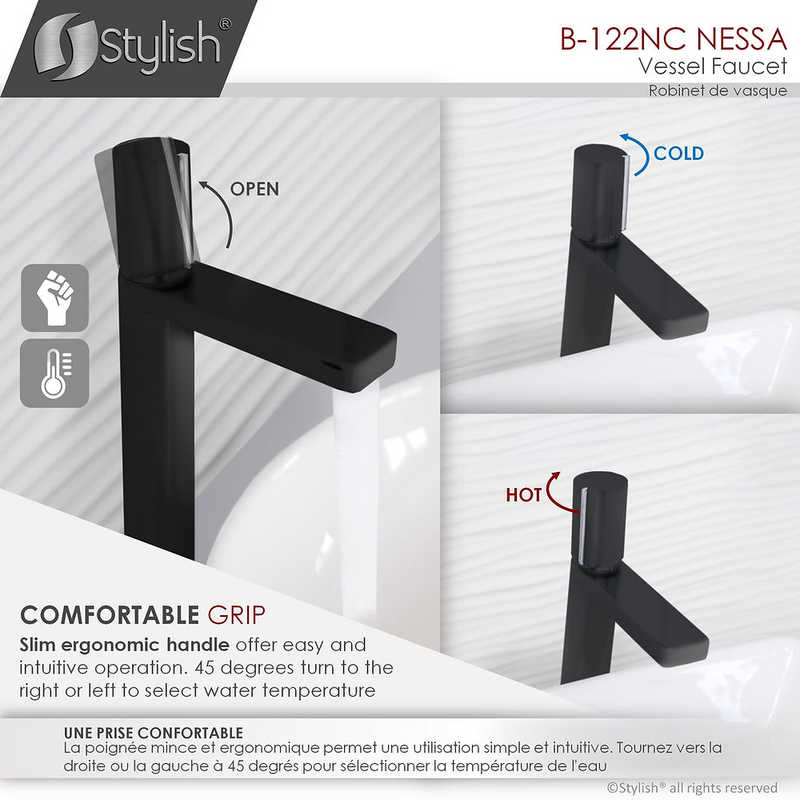 Stylish NESSA Single Handle Bathroom Faucet