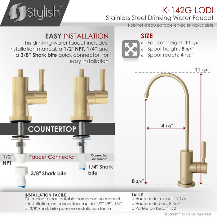 Stylish Modena Pull Down Kitchen Faucet & Water Tap