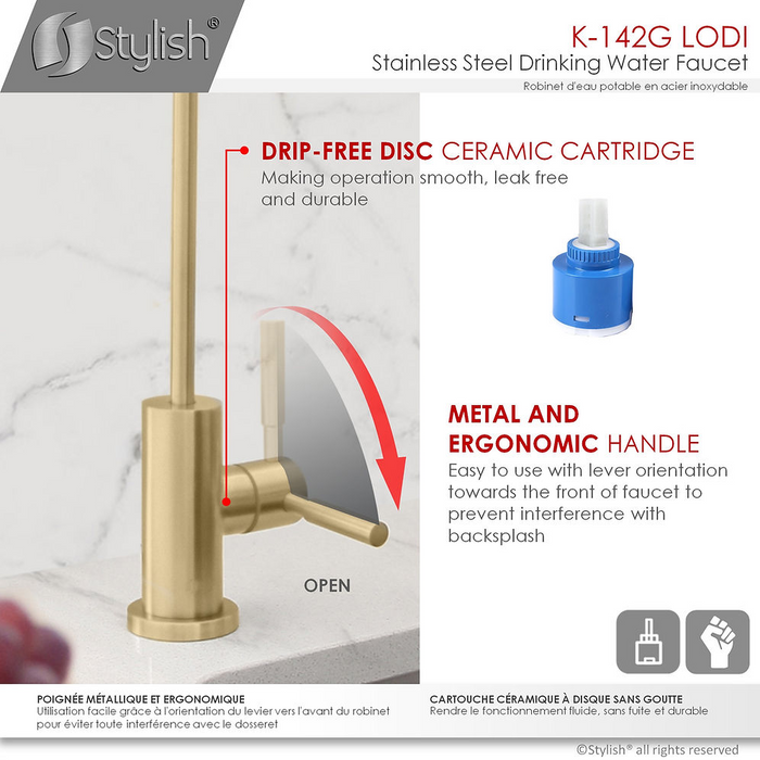 Stylish Modena Pull Down Kitchen Faucet & Water Tap
