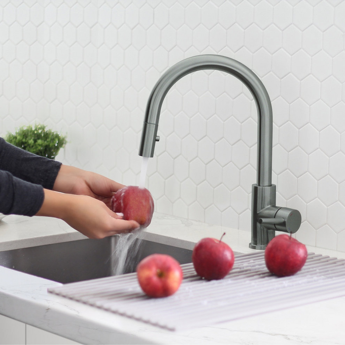 Stylish Modena Single Handle Pull Down Kitchen Faucet