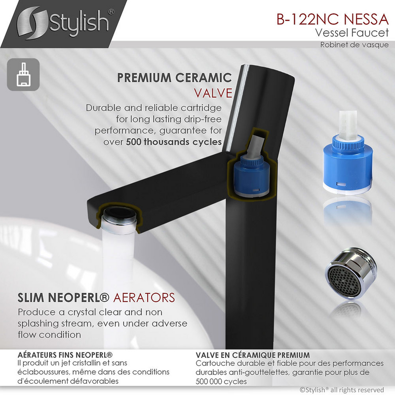 Stylish NESSA Single Handle Bathroom Faucet
