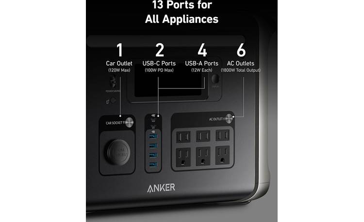 Anker SOLIX F1500 Portable 1536wh | 1800W Power Station