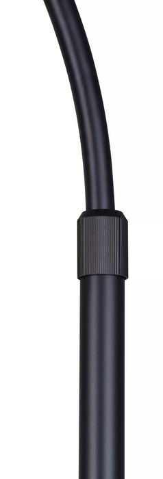 Canarm BELLAMY Matte Black with Natural Rattan Shade Floor Lamp - IFL1149A82BK-NR