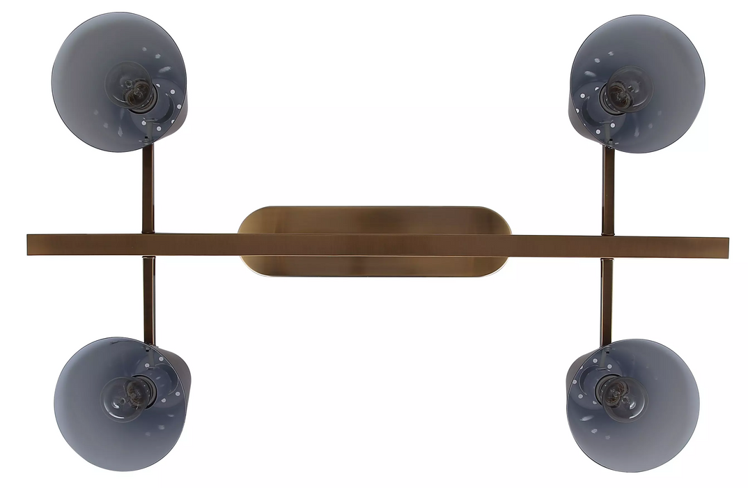 Canarm HARKEN Gold with Black Matte Shades Pendant Light - IPL1145A04BKG