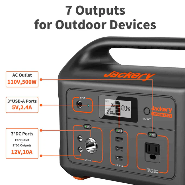 Jackery Solar Generator 500 - T1G1SP500G100SP