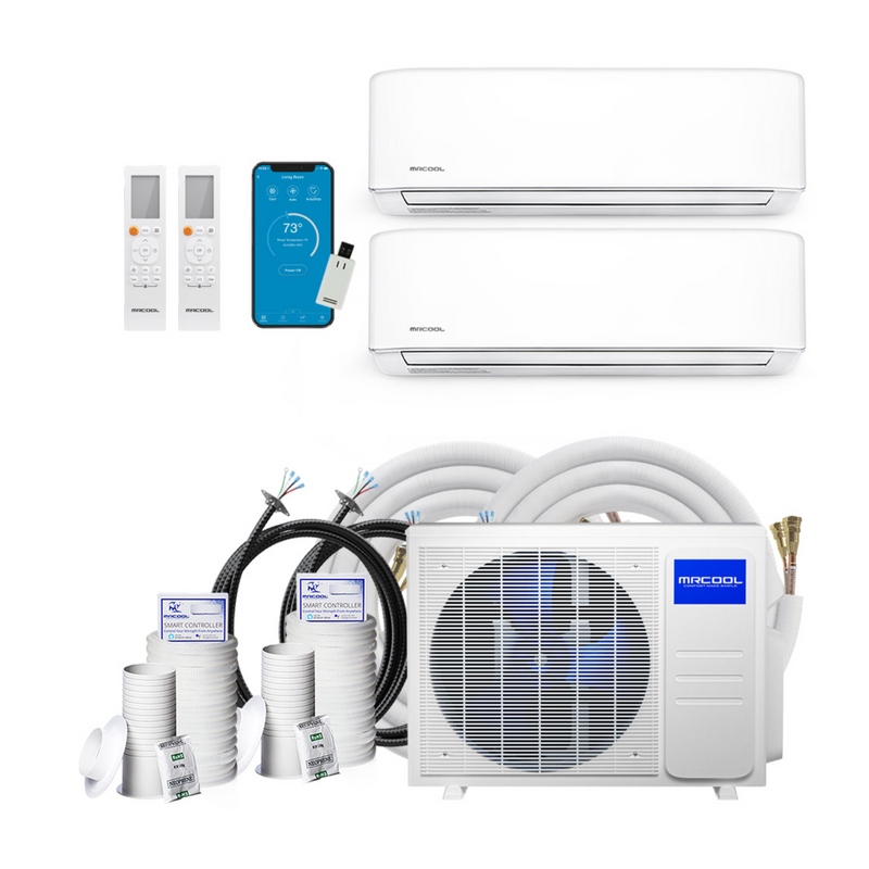 MRCOOL DIY 4th Gen 2-Zone 9K+12K BTU System