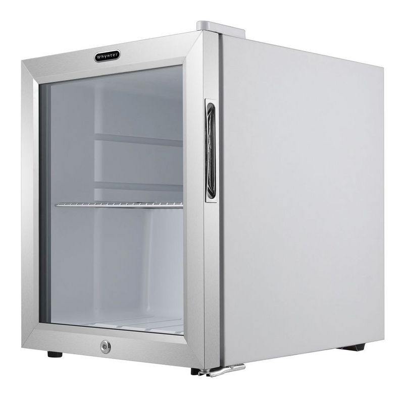 Whynter Beverage Refrigerator With Lock – Stainless Steel 62 Can Capacity