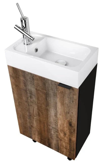 Cutler Studio 18” Space Saver Freestanding Bathroom Vanity