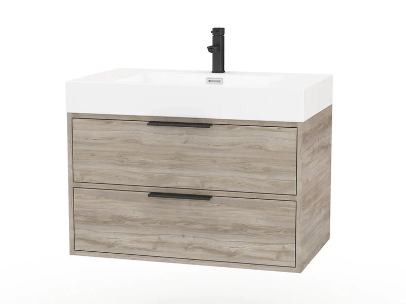 Cutler Savoy 30" Silk Modern Wall Mount Vanity FV SILK30