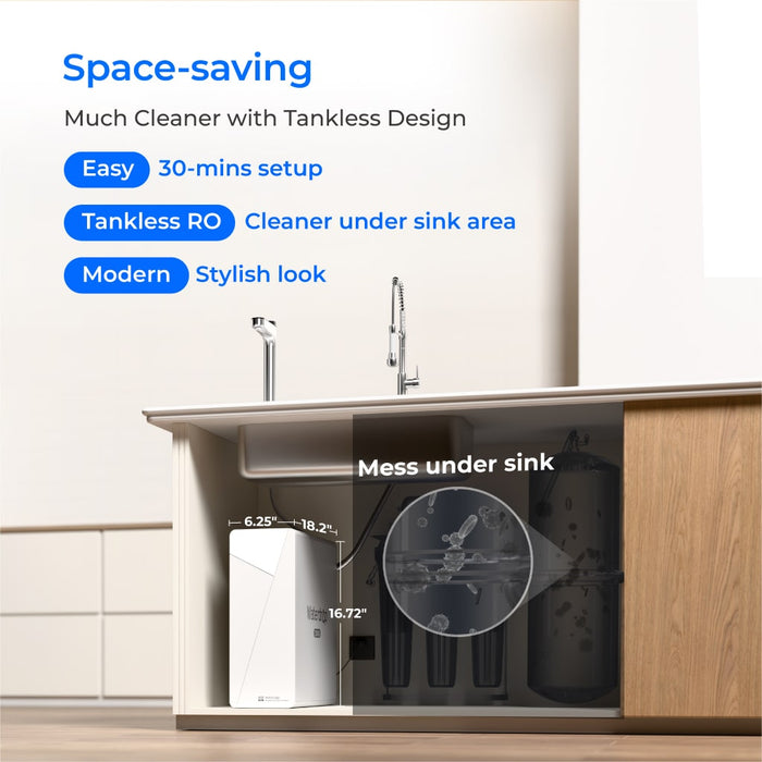 Waterdrop X12-Pro 1200 GPD Dual Flow Reverse Osmosis Water Filter