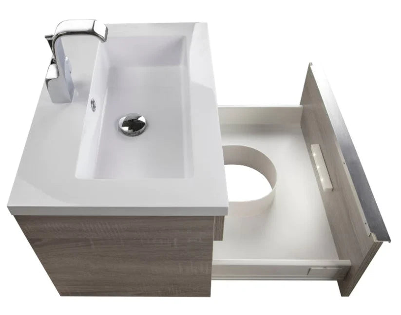 Cutler Trough 24” Dorato Wall Mount Vanity FV TR DORATO24