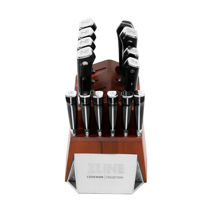 Zline 15-Piece Professional German Steel Kitchen Knife Block Set (KSETT-GS-15)