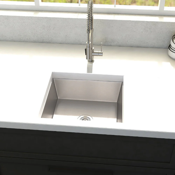 ZLINE Boreal 15 In. Undermount Single Bowl Stainless Steel Bar Kitchen Sink