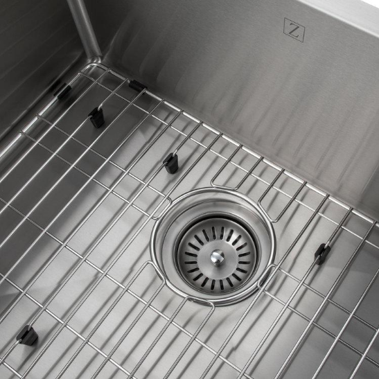 Zline 23 In. Meribel Undermount Single Bowl Kitchen Sink With Bottom Grid