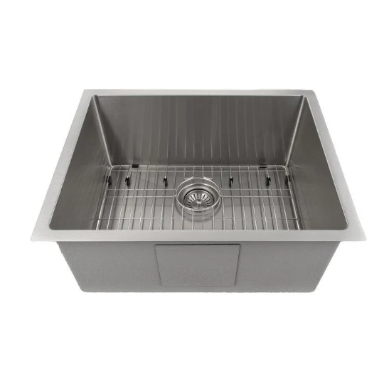 Zline 23 In. Meribel Undermount Single Bowl Kitchen Sink With Bottom Grid