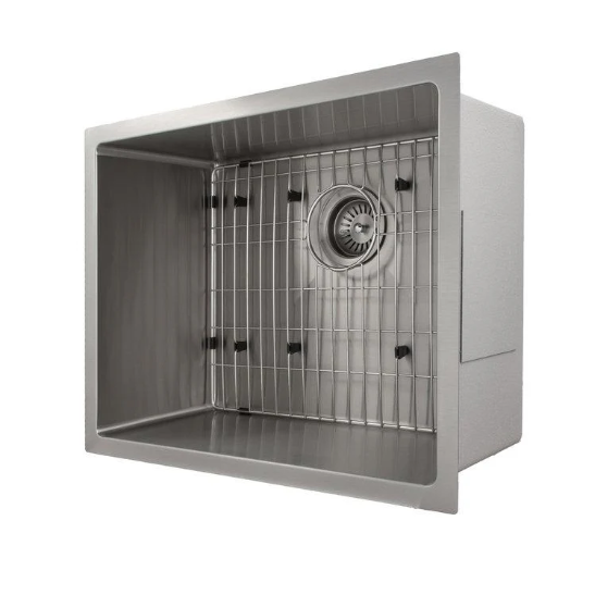Zline 23 In. Meribel Undermount Single Bowl Kitchen Sink With Bottom Grid