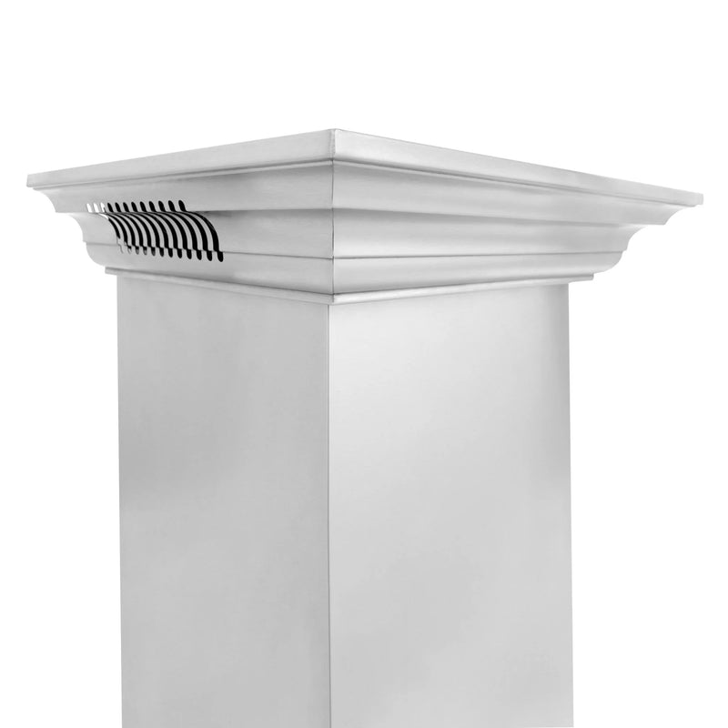 ZLINE Ducted Vent Wall Mount Range Hood in Stainless Steel with Built-in CrownSound™ Bluetooth Speakers