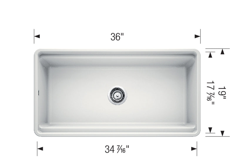 Blanco Profina 36" Apron Single Bowl - 523026 White