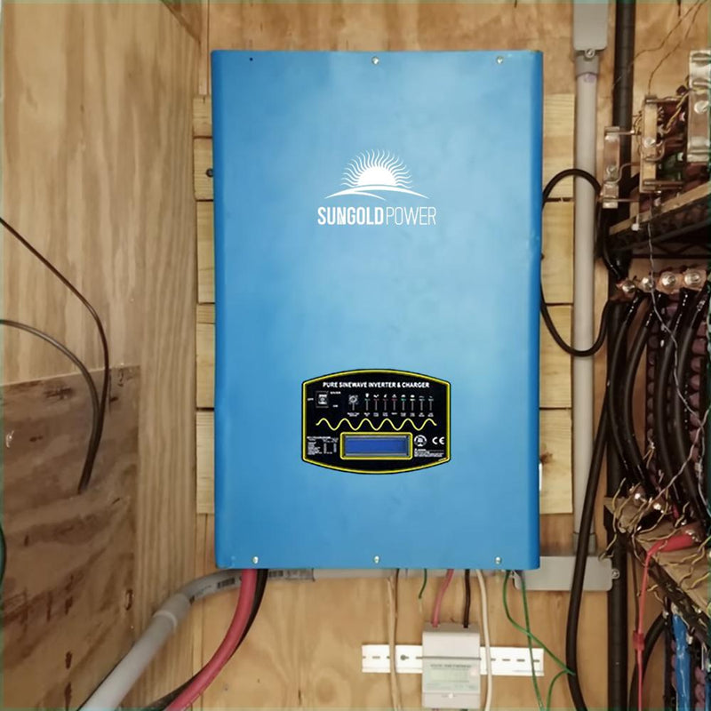SunGoldPower 10000W DC 24V Split Phase Pure Sine Wave Inverter With Charger