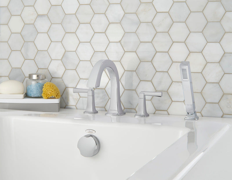 American Standard Townsend Bathtub Faucet With Lever Handles and Personal Shower for Flash Rough-In Valve