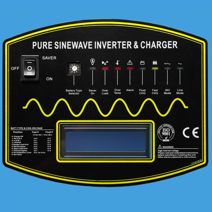 SunGoldPower 10000W DC 24V Split Phase Pure Sine Wave Inverter With Charger
