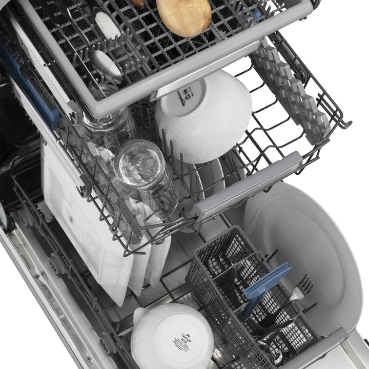ZLINE 18" Tallac Series 3rd Rack Top Control Dishwasher with Traditional Handle 51dBa